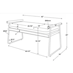 Cushioned Metal & Wood Bench - Cream/Black - Hearth & Hand™ With Magnolia -Cheap Home Shop GUEST 7e0edb24 cd83 4489 8c4c a968e3c33a6c