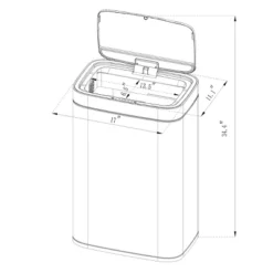 Motion Wastebasket With Liner - Brightroom™ -Cheap Home Shop GUEST 7f75f16e 95a3 4cab a642 97207e054cc7