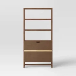 70.5" Warwick Storage Bookcase Brown - Threshold™ -Cheap Home Shop GUEST 85980270 0fc8 4a5b ba6e e66fa9ae95c9