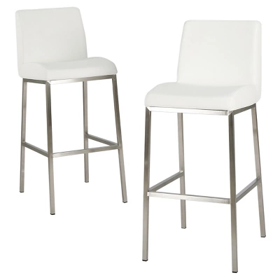 30" Vasos Bonded Leather Barstool Set 2ct - Christopher Knight Home 5 30" Vasos Bonded Leather Barstool Set 2ct - Christopher Knight Home - Image 5