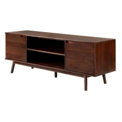 Solid Wood Mid-Century Modern TV Stand For TVs Up To 80" - Saracina Home -Cheap Home Shop GUEST 8e79d6b8 8dd2 4a61 a818 5cca332ec6d2