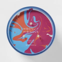 28oz Glass Moonlit Hibiscus Candle Light Blue - Opalhouse™ -Cheap Home Shop GUEST 9562dc6d 4e42 481c 91d9 1f68f9f8ac72