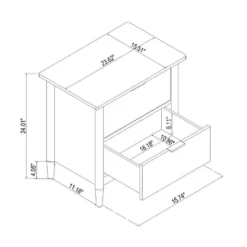 2-Drawer Wood Nightstand - Hearth & Hand™ With Magnolia -Cheap Home Shop GUEST 971ccb20 a9d4 45f7 ad1f 49bb4a97cfa2