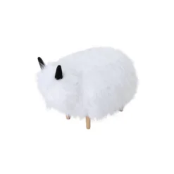 Levi Furry Yak Ottoman - Christopher Knight Home -Cheap Home Shop GUEST 97bbea4f 6767 4a25 8bcd 85eb88da3f12