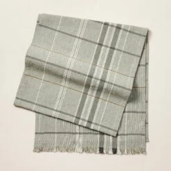 Textured Fall Plaid Woven Table Runner Sage Green - Hearth & Hand™ With Magnolia -Cheap Home Shop GUEST a3a57c62 498d 408a 9c9a de3a025d8d7d
