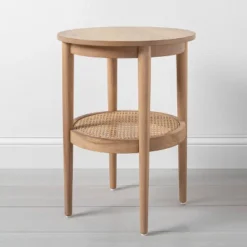 Wood & Cane Round Accent Side Table - Hearth & Hand™ With Magnolia -Cheap Home Shop GUEST a47b2b48 7b15 4cfc b563 12ea4809872c