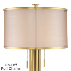 Possini Euro Design Granview Modern Table Lamp 32 1/2" Tall Brass Column Taupe Organza Outer Off White Linen Inner Drum Shade For Bedroom Living Room 10 Possini Euro Design Granview Modern Table Lamp 32 1/2" Tall Brass Column Taupe Organza Outer Off White Linen Inner Drum Shade For Bedroom Living Room -Cheap Home Shop GUEST ab5a4ef5 5251 4563 a797 c96730966c4d
