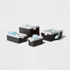 16" X 9" X 6" Lined Woven Media Bin Black - Brightroom™ 5 16" X 9" X 6" Lined Woven Media Bin Black - Brightroom™ -Cheap Home Shop GUEST ac4ff65f f7b2 48fa aa42 7459f63d7c52