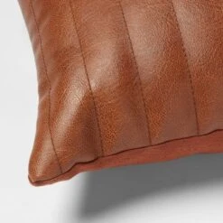 Lumbar Faux Leather Channel Stitch Decorative Throw Pillow - Threshold™ 7 Lumbar Faux Leather Channel Stitch Decorative Throw Pillow - Threshold™ -Cheap Home Shop GUEST b1248bcb 60a2 4ec2 9554 09261e433ec5