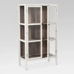 56.2" Hadley Library Cabinet With Glass Shell White - Threshold™ -Cheap Home Shop GUEST b3be3e09 a22b 4dd7 963c b3cc3e349a54