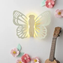 Butterfly Wood Lit Kids' Wall Decor Cream - Pillowfort™ -Cheap Home Shop GUEST b3cbb6e1 bc0c 4879 995b 9742aeb143db