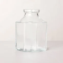 Octagonal Clear Glass Bottle Vase - Hearth & Hand™ With Magnolia -Cheap Home Shop GUEST b77fda3b 4964 41c9 b258 a7f93f4b99c9