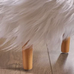 Levi Furry Yak Ottoman - Christopher Knight Home -Cheap Home Shop GUEST b7db69cd 3979 4373 bff3 2eabeb26ff7d