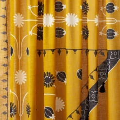 2pk Light Filtering Doorway Embroidery Window Curtain Panels Gold - Opalhouse™ Designed With Jungalow™ -Cheap Home Shop GUEST b974e2ad 1d91 4b57 9717 c8ae19cff47e