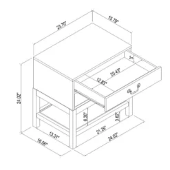 Elmira Nightstand Brown - Threshold™ Designed With Studio McGee -Cheap Home Shop GUEST ba23a28f 8b95 42ea acce 9cc3df7af05f