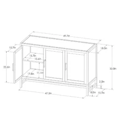 Warwick 3 Door Accent TV Stand For TVs Up To 59" - Threshold™ 21 Warwick 3 Door Accent TV Stand For TVs Up To 59" - Threshold™ -Cheap Home Shop GUEST ba5cd40d 7348 4de0 bac8 5ec1775d8cb4