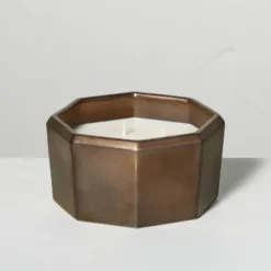 Octagonal Ceramic Cashmere & Suede Fall Jar Candle Metallic Bronze - Hearth & Hand™ With Magnolia -Cheap Home Shop GUEST bb6f1e7c 11d2 4ed8 a084 2f6573d24c6b 2