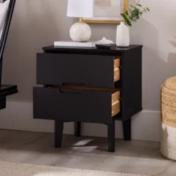 Mid-Century Modern Wood Nightstand - Saracina Home -Cheap Home Shop GUEST bb8cd0af 9f2f 4c69 916e ce68660dee05