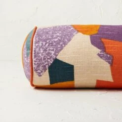 Oversized Bolster Jungalow Geo Print Decorative Throw Pillow - Opalhouse™ Designed With Jungalow™ -Cheap Home Shop GUEST c3b9a674 e336 4dce b6b8 2f0cb288bf41