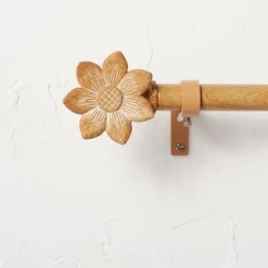 Flower Faux Wood Curtain Rod Natural Wood - Opalhouse™ Designed With Jungalow™ -Cheap Home Shop GUEST c5b5a613 8f9b 4e84 9eff 5ca6e3369a7b