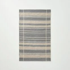 Wool Blend Variegated Stripe Area Rug Dark Gray - Hearth & Hand™ With Magnolia -Cheap Home Shop GUEST c629a83d a738 4bab bd2a 06965392a6e8