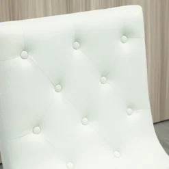 HOMCOM Bar Stools Set Of 2, Swivel Bar Chairs, 25.5" High Fabric Tufted Breakfast Barstools For Kitchen Counter, Cream White -Cheap Home Shop GUEST c6894d97 b617 48f0 a8ab de2d9f3bba9e