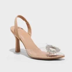 Women's Misty Slingback Heels - A New Day™ Clear -Cheap Home Shop GUEST c6d7a014 0253 45af 86b1 f355dd44aee0