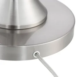 Possini Euro Design Modern Floor Lamp 64" Tall Brushed Nickel Silver Organza White Linen Drum Shade For Living Room Bedroom Office -Cheap Home Shop GUEST c6dfbe8e 2b7e 4a29 a926 3521ac4c1fa2