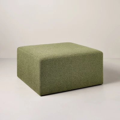 Boucle Upholstered Square Cocktail Ottoman - Hearth & Hand™ With Magnolia 7 Boucle Upholstered Square Cocktail Ottoman - Hearth & Hand™ With Magnolia - Image 7