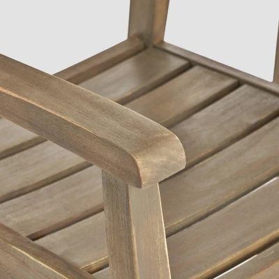 Belasera 9pc Acacia Wood Expandable Dining Set Gray - Christopher Knight Home 3 Belasera 9pc Acacia Wood Expandable Dining Set Gray - Christopher Knight Home - Image 3