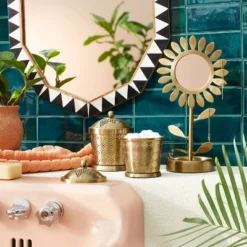 Cheap Home Shop 26 18" X 24" Wood Resin Decorative Wall Mirror Brown - Opalhouse™ Designed With Jungalow™