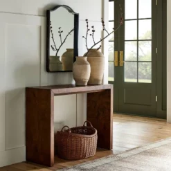 Ogden Burled Wood Console Table - Threshold™ Designed With Studio McGee