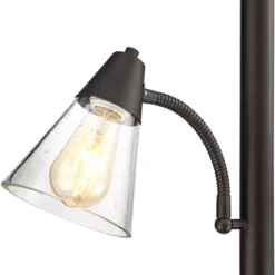 Franklin Iron Works Warwick Industrial Torchiere Floor Lamp With Side Lights 71 1/2" Tall Tiger Bronze LED Clear Seedy Glass For Living Room Reading 10 Franklin Iron Works Warwick Industrial Torchiere Floor Lamp With Side Lights 71 1/2" Tall Tiger Bronze LED Clear Seedy Glass For Living Room Reading -Cheap Home Shop GUEST ea3e2832 aa93 4608 867e b86e755fc252