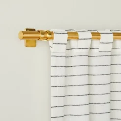 Blanket Stitch Curtain Panel Dark Gray/Cream - Hearth & Hand™ With Magnolia -Cheap Home Shop GUEST ece4abbc 9ca7 4c04 a6cf 69f1ec5d040c