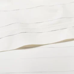 Cotton Percale Thin Stripe Sheet Set Sour Cream/Railroad Gray - Hearth & Hand™ With Magnolia