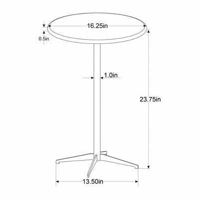 Marble Top Accent Side Table Brass/White - Hearth & Hand™ With Magnolia 5 Marble Top Accent Side Table Brass/White - Hearth & Hand™ With Magnolia - Image 5