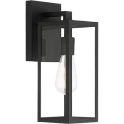 John Timberland Titan Modern Outdoor Wall Light Fixtures Set Of 2 Mystic Black 14 1/4" Clear Glass For Post Exterior Barn Deck House Porch Yard Patio -Cheap Home Shop GUEST fd56127d 0646 483b 8db8 e355efe63285
